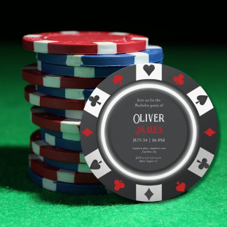 Casino Las Vegas Poker Chip bachelor party Kaart