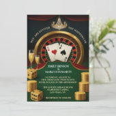 Casino Las Vegas Wedding Invitation Kaart (Staand voorkant)