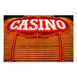 Casino Marquee in Carson City Foto Afdruk