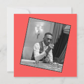 Casino minimal à thème 40e anniversaire Invitation (Dos)