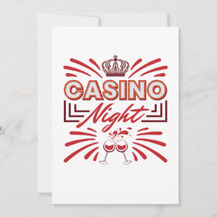 Casino Nacht Feest Gokker Kaart