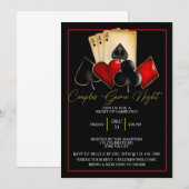 CASINO NACHT, KOPER NACHT, GAMBLE, KAART DICE (Voorkant / Achterkant)