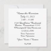 Casino Night Invitation Kaart (Achterkant)