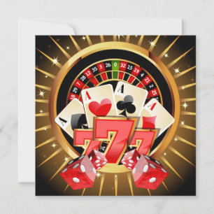 Casino Night Invitation Kaart