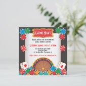 Casino Night Party Événement Invitation (Debout devant)