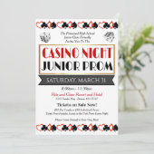 Casino Night Prom Dance Invitation (Debout devant)
