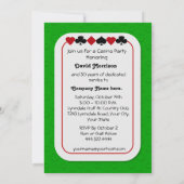 Casino Night Retirement Party Invitations (Dos)