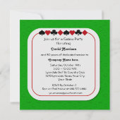 Casino Night Retirement Party Uitnodigingen (Achterkant)