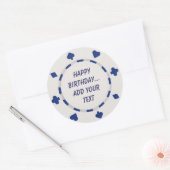 Casino Nuit Anniversaire Cupcake Toppers Stickers (Enveloppe)