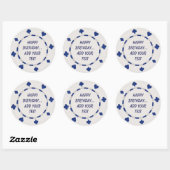 Casino Nuit Anniversaire Cupcake Toppers Stickers (Feuille)