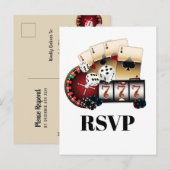 casino, nuit casino, carte postale RSVP (Devant / Derrière)