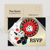 casino, nuit casino, carte postale RSVP (Devant / Derrière)