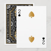 Casino Party Spelen Kaart 2 (Voorkant / Achterkant)