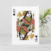 Casino Party Spellingkoningin Kaart (Staand voorkant)