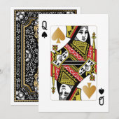 Casino Party Spellingkoningin Kaart (Voorkant / Achterkant)