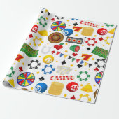 Casino Pattern Cadeaupapier (Uitgerold)
