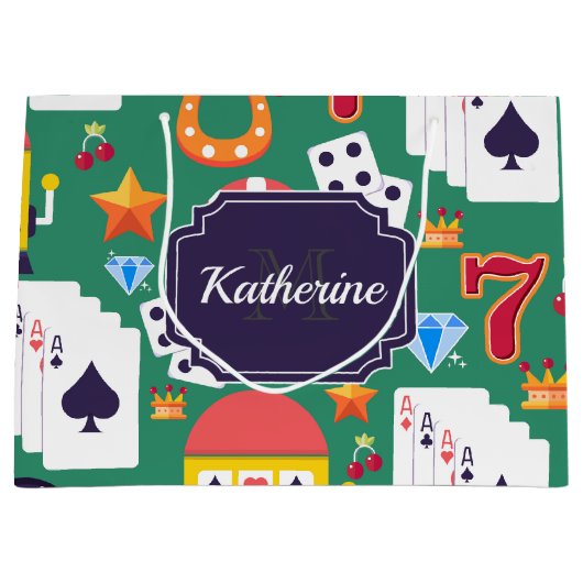 Casino Pattern Groot Cadeauzakje (Voorkant)