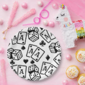 Casino Pattern Papieren Bordje (Feest)
