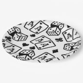 Casino Pattern Papieren Bordje (Gekanteld)