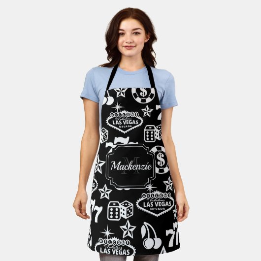 Casino Pattern Schort (Gedragen)