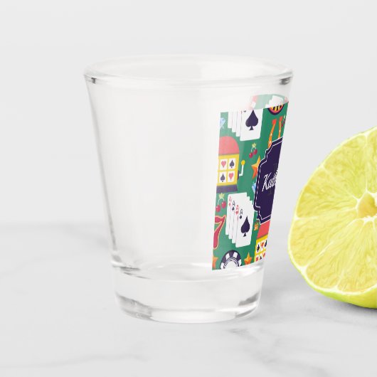 Casino Pattern Shot Glas (Links)