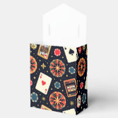 Casino pattern theme on black bedankdoosjes (Geopend)