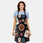 Casino pattern theme on black schort (Gedragen)