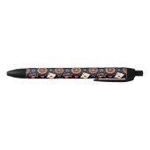 Casino pattern theme on black zwarte inkt pen (Bodem)