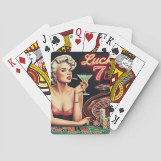 Casino Pin Up Illustratie Pokerkaarten