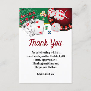 casino, poker, adulte, carte de remerciements