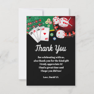 casino, poker, adulte, carte de remerciements