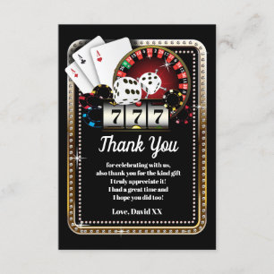 casino, poker, adulte, carte de remerciements