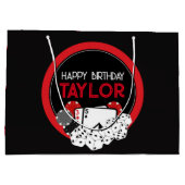 Casino Poker Anniversaire Sac cadeau (Dos)