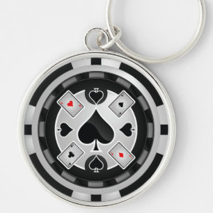 Casino Poker Chip Sleutelhanger