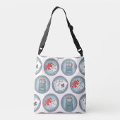 Casino Poker Gambling Kaarten Slot Machine Crossbody Tas (Achterkant)