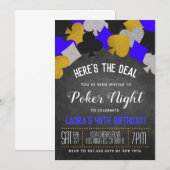 Casino Poker Invitation (Devant / Derrière)