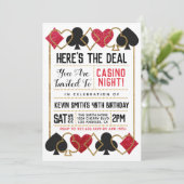 Casino Poker Invitation (Debout devant)