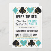 Casino Poker Invitation (Devant / Derrière)