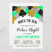 Casino Poker Invitation (Devant / Derrière)