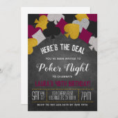 Casino Poker Invitation (Devant / Derrière)