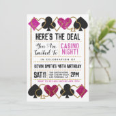 Casino Poker Invitation (Debout devant)