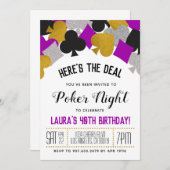 Casino Poker Invitation (Devant / Derrière)