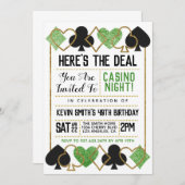 Casino Poker Invitation (Devant / Derrière)