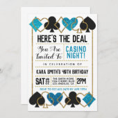 Casino Poker Invitation (Devant / Derrière)