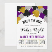 Casino Poker Invitation (Devant / Derrière)