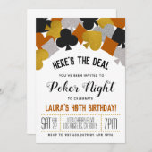 Casino Poker Invitation (Devant / Derrière)