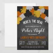 Casino Poker Invitation (Devant / Derrière)