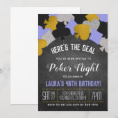 Casino Poker Invitation (Devant / Derrière)