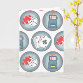 Casino Poker Jeu de jeu cartes de jeu machine à so (Fleur jaune)