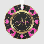 Casino Poker Monogram Chip - Rose (dos)